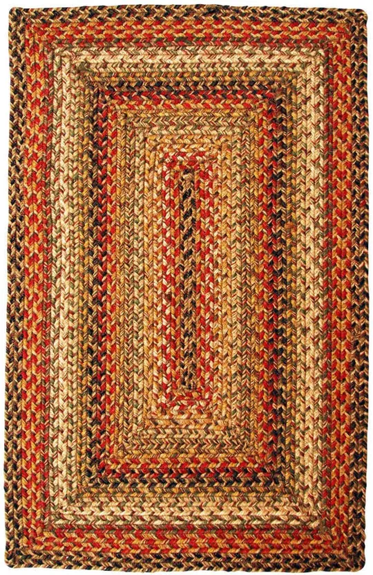Homespice Decor - 8 x 10& Oval Kingston Jute Braided Rug