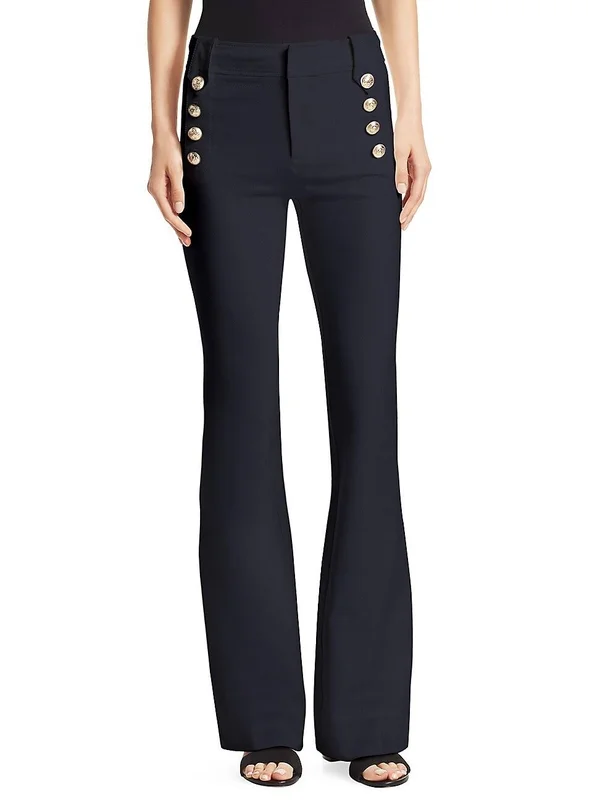 Derek Lam 10 Crosby Women's Robertson Flare Pants - Midnight Blue - Size 0