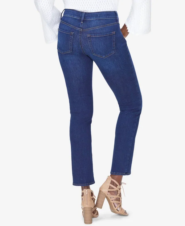Nydj Sheri Slim Jeans in Petite - Rinse - Blue - 8p