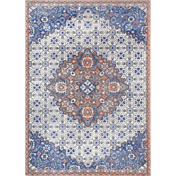 nuLOOM Artie Bohemian Navy 3 ft. x 5 ft. Area Rug - Blue