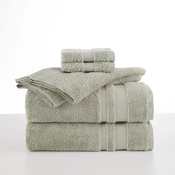 Martex 6 Piece Supima Luxe Towel Set, Celadon
