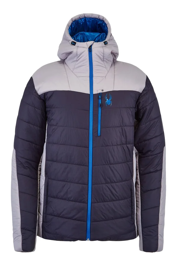 Spyder Glissade Hoodie Insulator Jacket Men's, Ebony, M