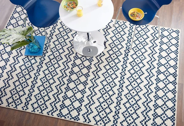 Mohawk Aztec Bands Denim Area Rug - Blue - 8&x10& - Geometric