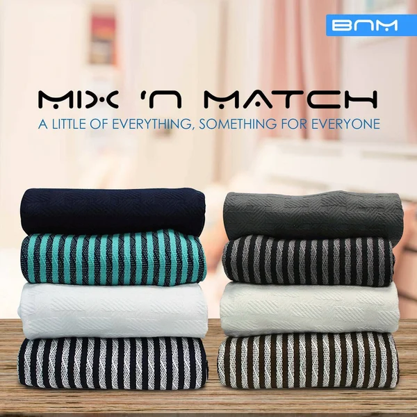 Basket Weave King Cotton Blanket, Lightweight Summer Blanket, Charcoal