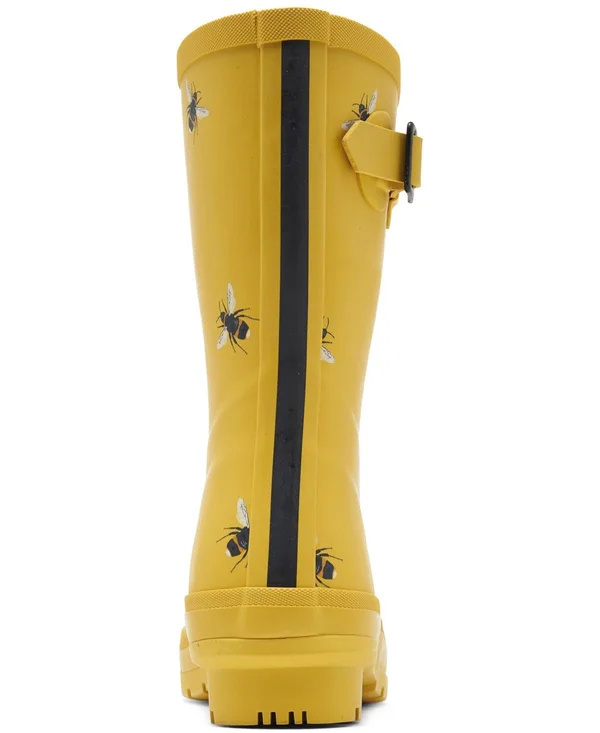 Joules Women's Molly Welly Mid Height Rain Boots from Finish Line 11163320 - 5 - Gold Botanical