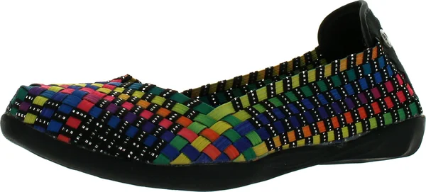 Bernie Mev Women's Catwalk Slip-On Flats Shoes, Black Multi