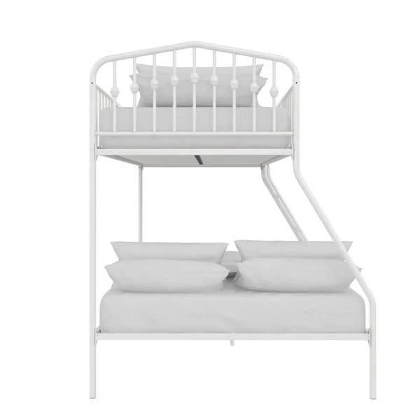 Novogratz Bushwick Metal Bunk Bed - Twin/Full - White