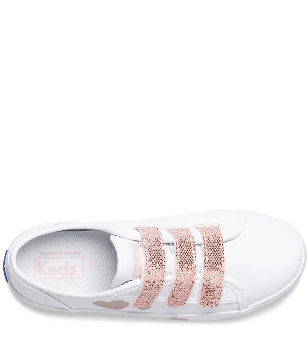 Keds Big Kid Kickstart 3V - Girl's, Size: 4, White