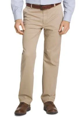 Izod Men's Performance Stretch Straight Fit Flat Front Chino Pant