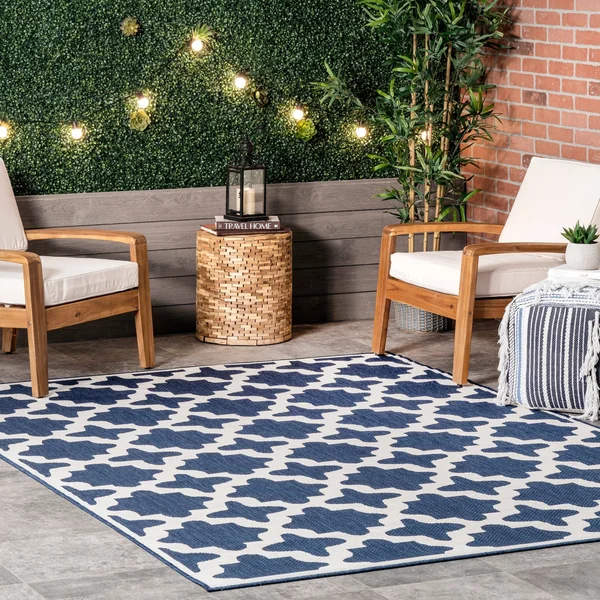 nuLOOM Piper Nautical Striped Indoor/Outdoor Area Rug, Size: 8& x 10&
