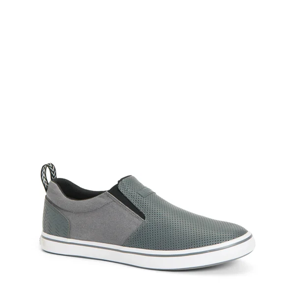 Xtratuf Men's Sharkbyte Leather Slip-On Shoes Gray Size - 10