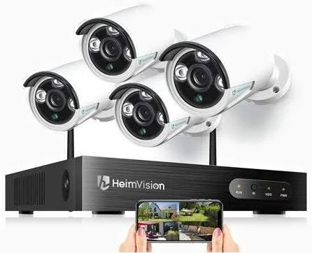 HeimVision HM241 Wireless Security Camera System - 8CH 1080p NVR System 4pcs 960P 1.3MP WiFi IP Security Surveillance Cameras