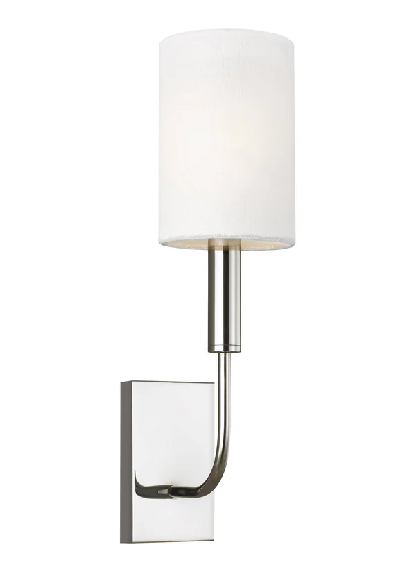Brianna 1 Light Wall Sconce - Polished Nickel EW1001PN