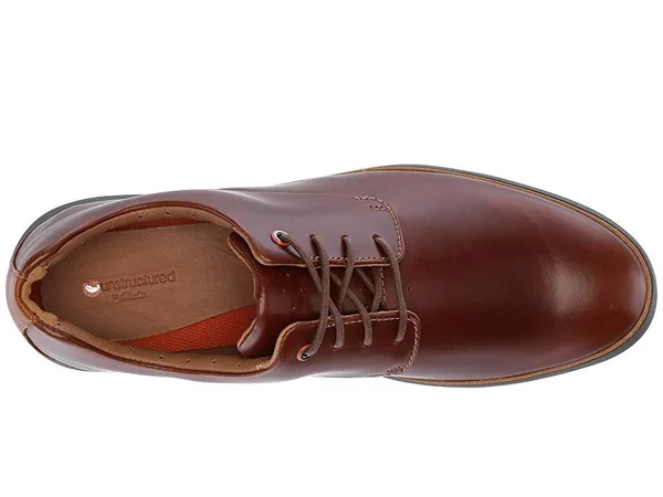 Clarks Men's Un Voyage Plain - Mahogany Leather Size: 7.5 M