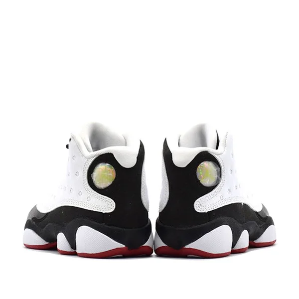 Preschool White/Red Air Jordan 13 Retro Shoe