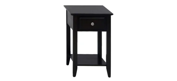 Jofran Chairside Table, Espresso