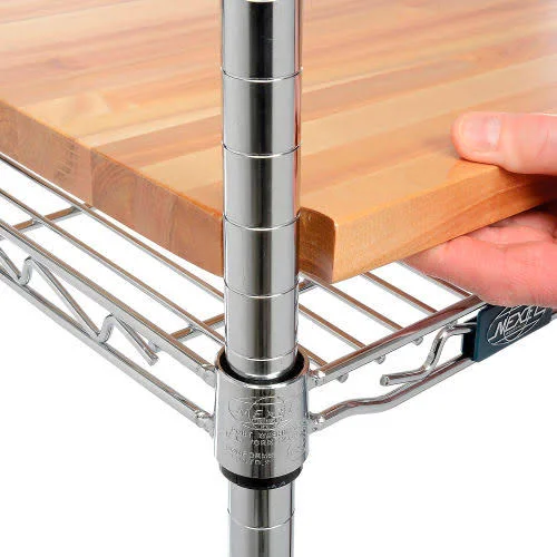 John Boos & Company HDO-1836V-N Hardwood Deck Overlay for Wire Shelving 36x22W x 18x22D x 1x22Thick