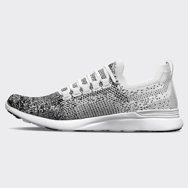 APL Women's Techloom Breeze White/Black Ombre Shoes in Size 9 - Athletic Propulsion Labs