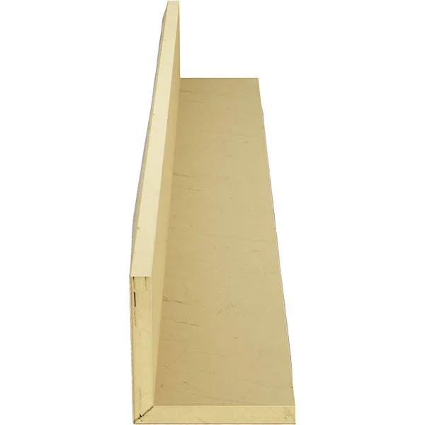 Ekena Millwork BMSD2C0040X100X240WH 4x22W x 10x22H x 20&L 2-Sided (L-beam) Sandblasted Endurathane Faux Wood Ceiling Beam - White