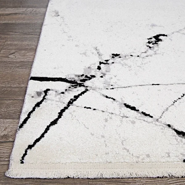 Maravedi Lightning Area Rug - 3&11x22 x 5&11x22 - Ivory