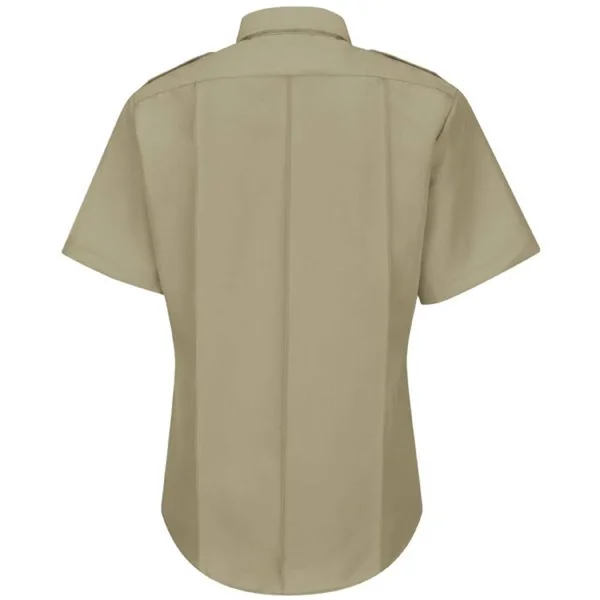 Horace Small Men's Sentry Short Sleeve Shirt with Zipper - Blue, 14.5