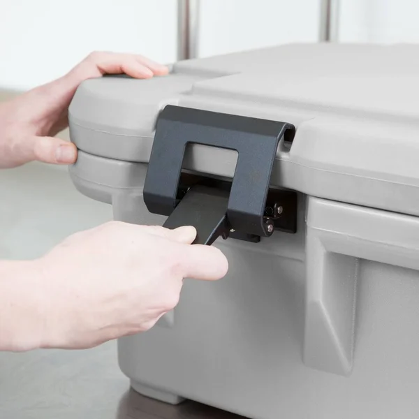 Cambro UPCS160480 Speckled Gray S-Series Ultra Food Pan Carrier Insulated Top Loading