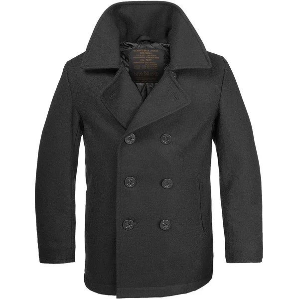 Mil-Tec US Navy Pea Coat Black Size 5XL