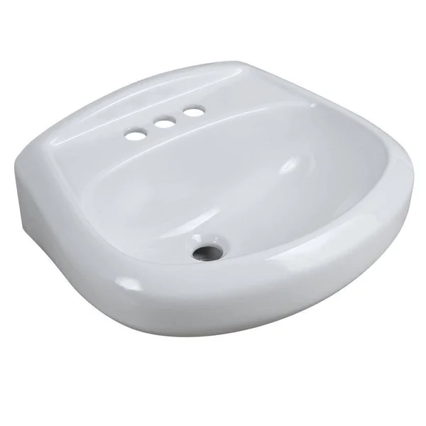 Glacier Bay Shelburne 20 in. Pedestal Sink Basin in White