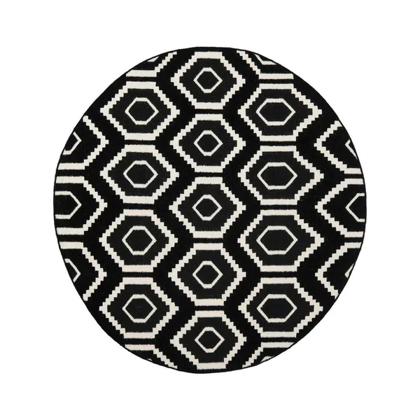 Safavieh 8& x 10& Dhurries DHU556L Black - Ivory Rug