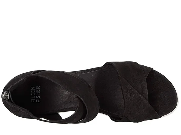 Eileen Fisher Women's Viv Wedge Sandals - Black