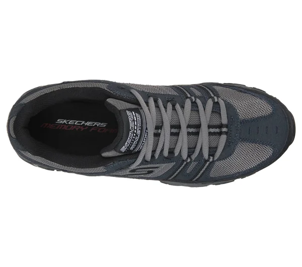 Skechers Men's After Burn Memory Fit Strike Off Sneaker, Navy/Gray