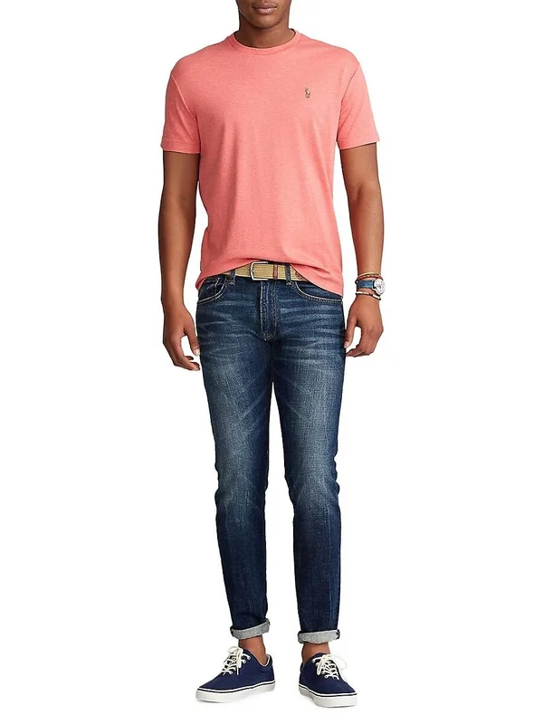 Polo Ralph Lauren Women's Classic-Fit Soft Cotton Crewneck T-Shirt - Pink - Size Medium