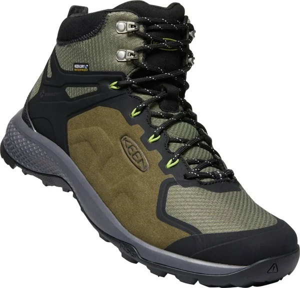 Keen Men's Explore Mid WP Boot Dark OLIVE/ARMY