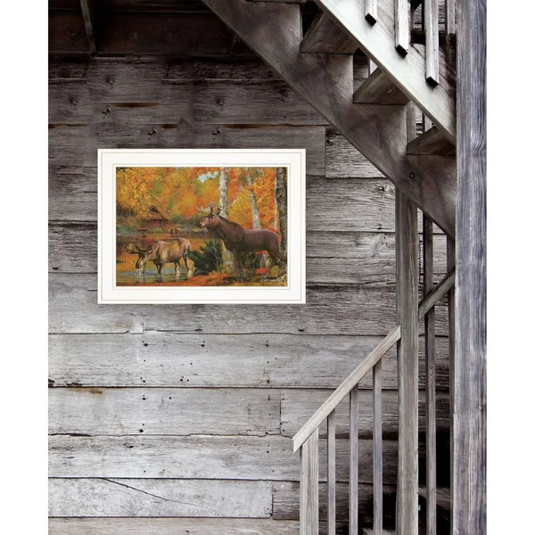 Peaceful Retreat by Ed Wargo Hang Framed Print - White Frame