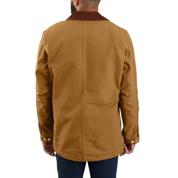 Carhartt Men's Firm Duck Chore Coat - Large Tall - Black