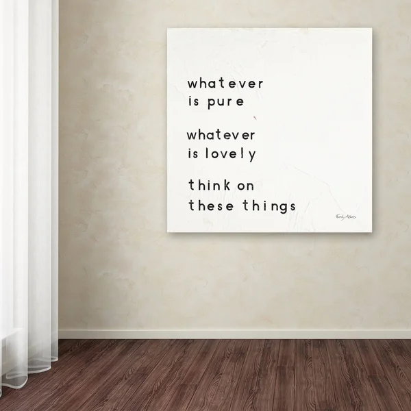 Trademark Art Words of Encouragement IV' Gallery-Wrapped Canvas Art