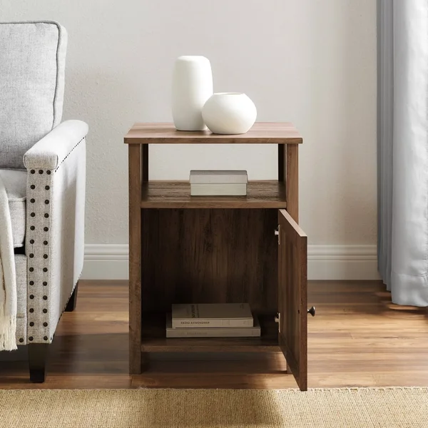 The Gray Barn 18-inch Groove Door Nightstand (Reclaimed Barnwood)