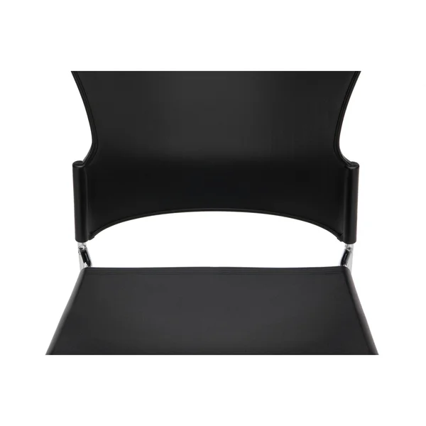 OFM Multi-Use Stack Chair with Plastic SEAT, BACK, Black
