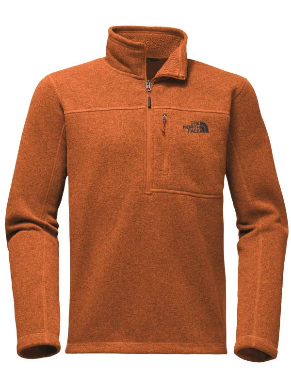 The North Face Gordon Lyons 1/4 Zip Jacket - Men's Autumnal Orange Heather - L