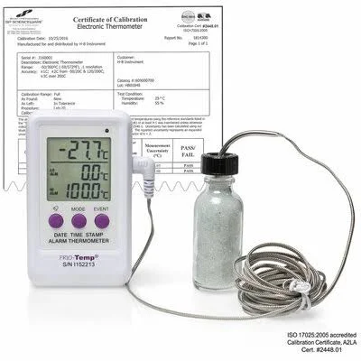Bel-Art 61000-5000 H-B Frio Temp Calibrated Electronic Verification Thermometer for Freezers - Refrigerators, Incubators and Oven