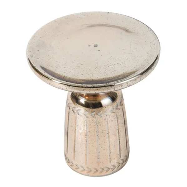 Au0026B Home 14x22 Side Table - Antique Polished Gold