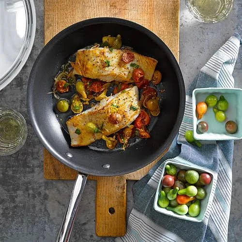 Williams Sonoma Thermo-Clad Stainless-Steel Nonstick Covered Fry Pan - 12", Williams Sonoma - Fry Pans & Skillets - Cookware