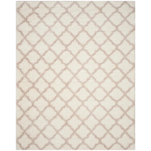 Indie Shag Rug Ivory Light Beige 8&x10& Safavieh