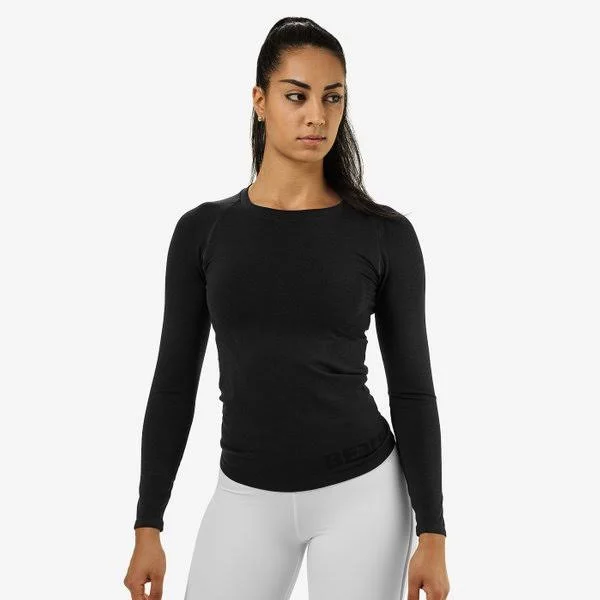 Better Bodies - Women's Nolita Seamless Long Sleeve in Black Size S