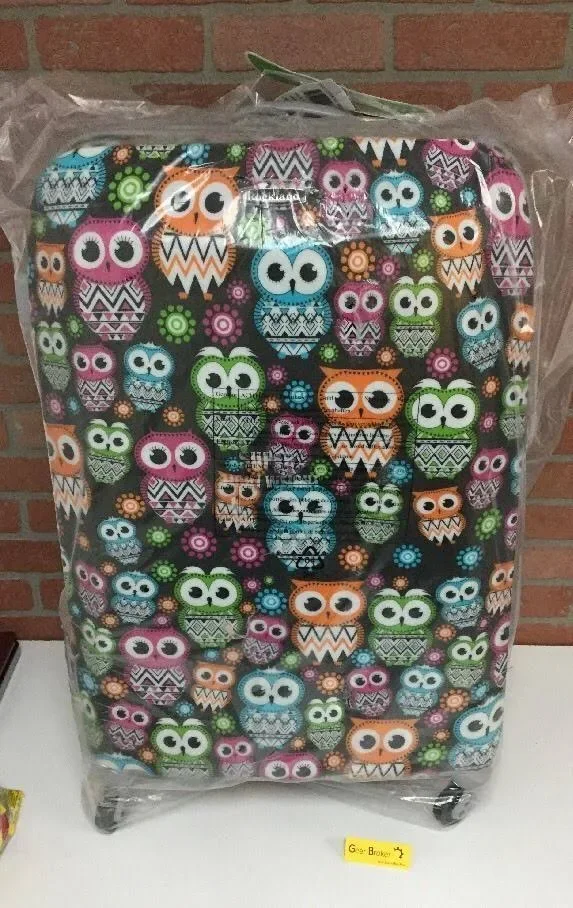Rockland 2-Piece Upright Luggage Set Owl