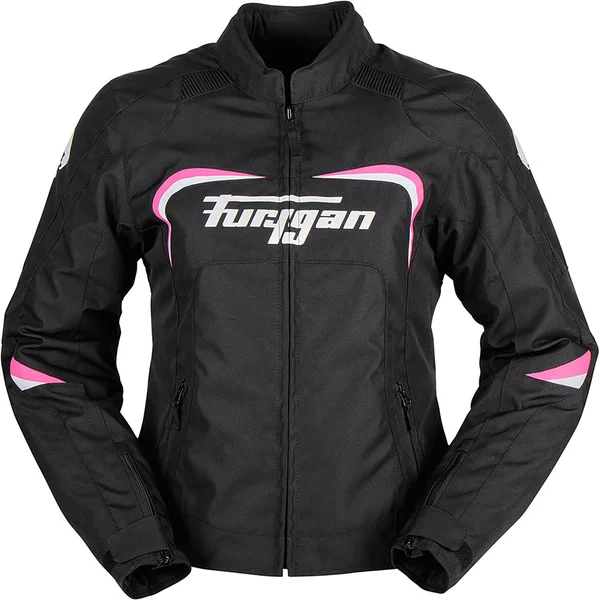 Furygan Cyane, Textile Jacket Waterproof Women - Black/White/Pink - XL