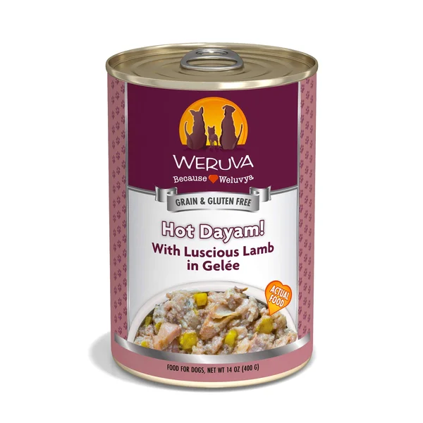 Weruva Hot Dayam Luscious Lamb Canned Dog Food - 14 oz - Case of 12