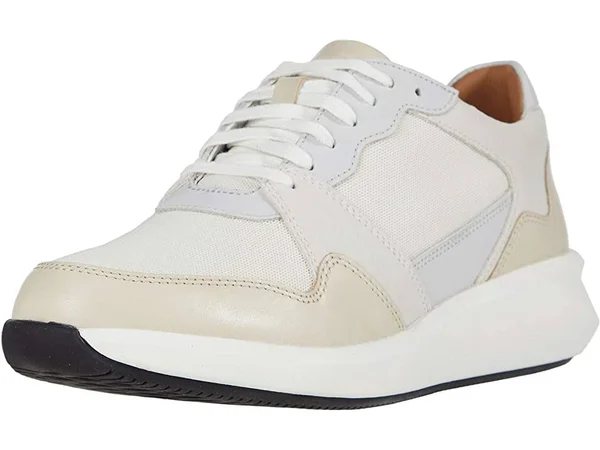 Womens White Combi Clarks Un Rio Run Size 7.5