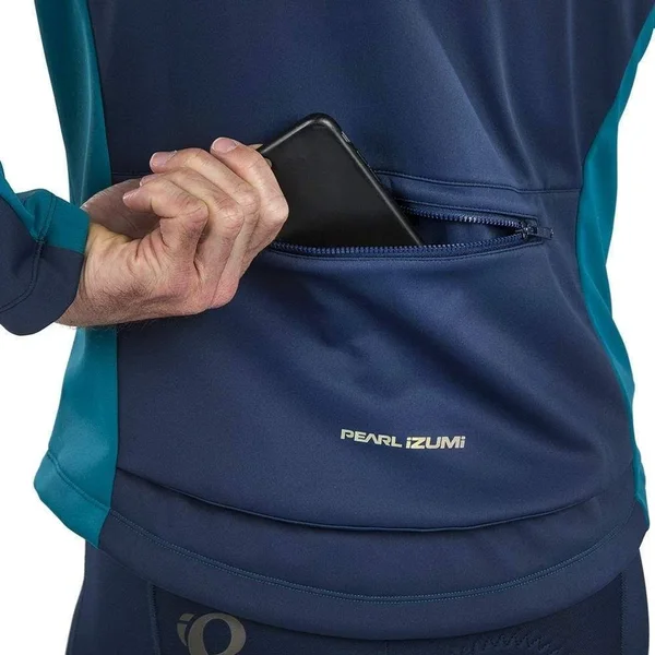 Pearl Izumi Quest AmFIB Jacket - Men's Navy/Teal, XXL