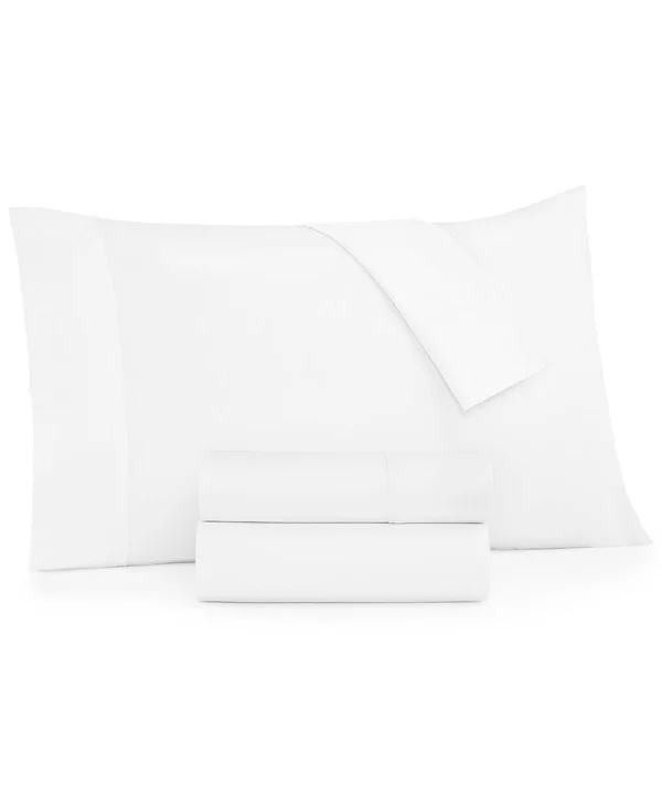 AQ Textiles Parker 1200 Thread Count 4 pc. Sheet Set - King - White